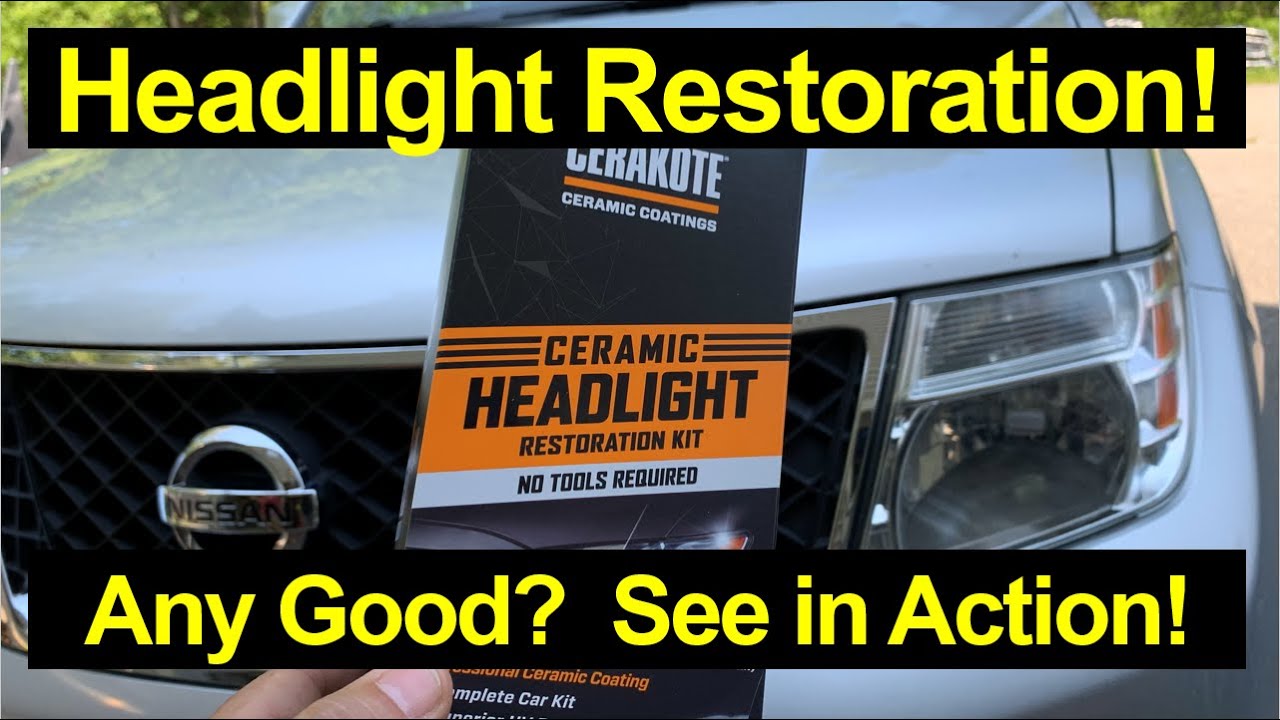 Headlight Restoration using Cerakote No Tools Needed! YouTube