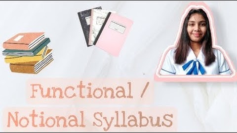 Functional Notional Syllabus