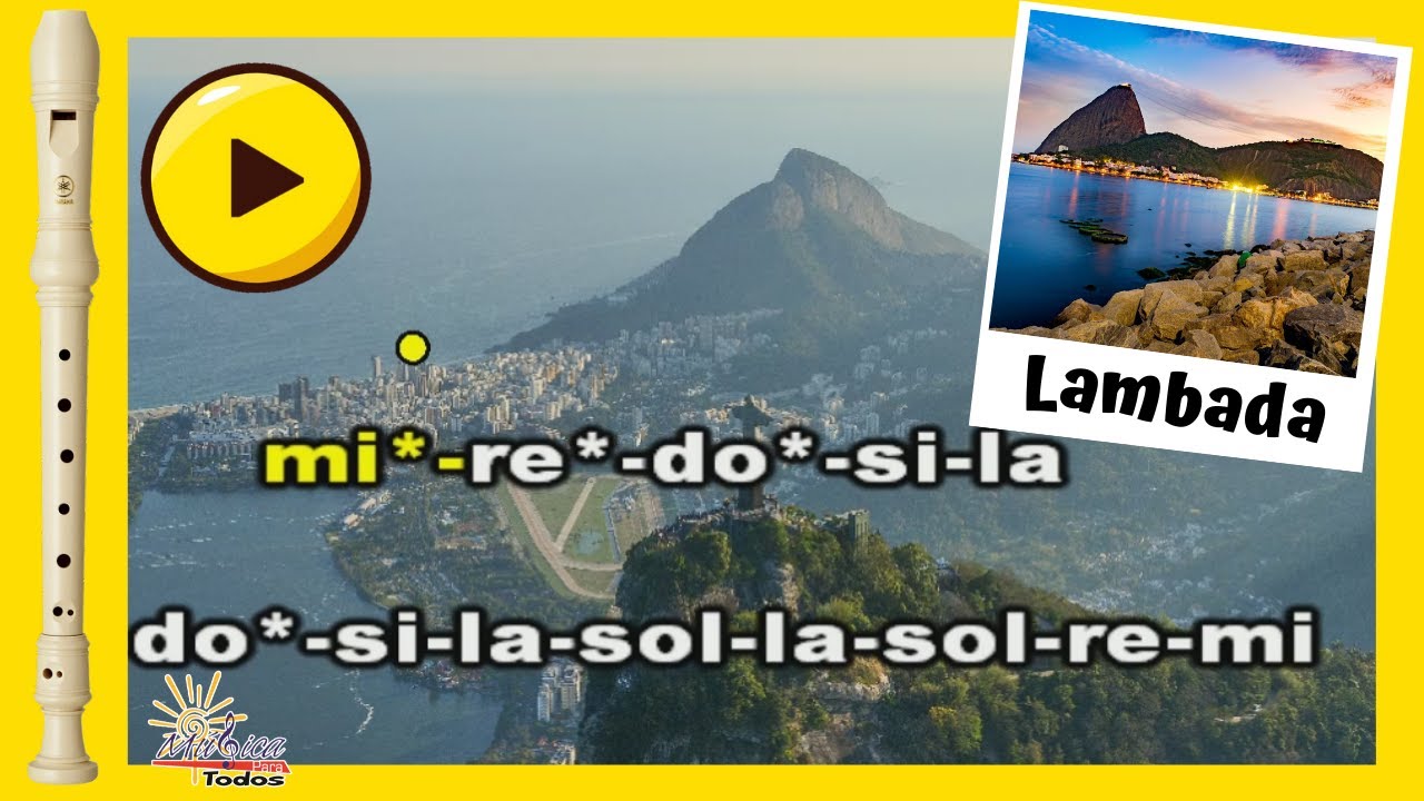 Lambada (Taboo) FLAUTA DULCE  🔴 // Con Notas // (Versión Fácil)