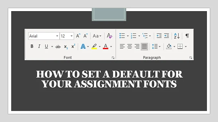MS Word - Setting Default Font, Font Size, Text Alignment and Line Spacing