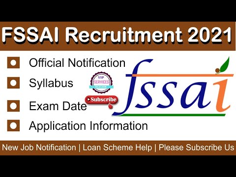 Fssai | Fssai Recruitment 2021 | fssai apply online | Fssai Latest Bharti 2021 | Fssai jobs 2021
