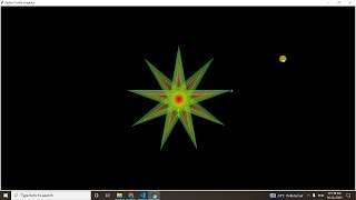 Python turtle  Star Animation in 3 min