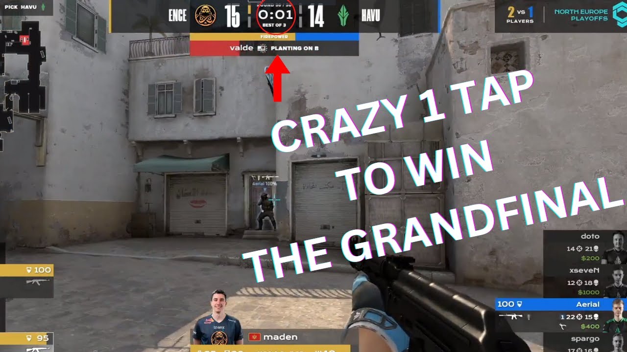 Insane 0.0001 sec headshot to win the CCT 2022 NORTH EUROPE💀 | ENCE vs HAVU | Grandfinals