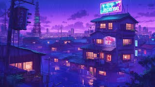 Download Lagu 📻 Lofi Hip Hop Radio for Studying, Sleeping \u0026 Relaxing | Night Rain Background | The Japanese Town MP3