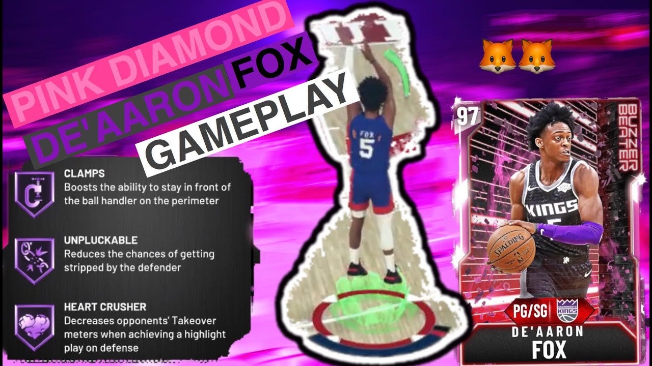 Pink Diamond De'Aaron Fox Gameplay NBA 2K20/ Buzzer Beater Packs
