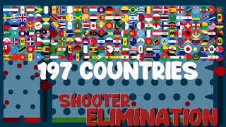 197 Countries Elimination Stay Last To win Shooter Elimination   Marble Race in Algodoo