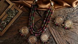 Famous Shaweta Multicolored Necklace Set Profile