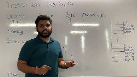INX Reg. Pair | Instructions for microprocessor 8085
