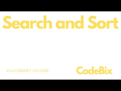 Search and Sort Bubble sort basics