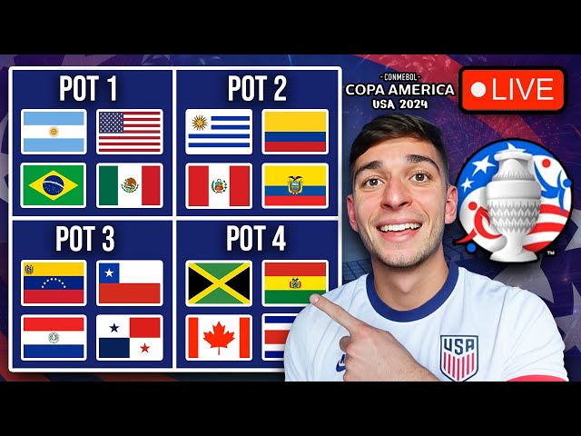 COPA AMERICA 2024 DRAW LIVE REACTION 