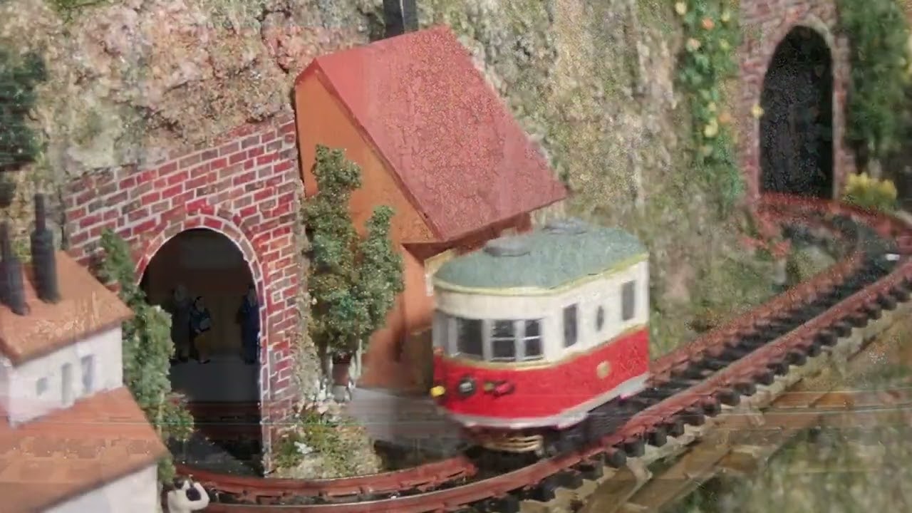 極小ジオラマ・レイアウト完成品 電池内蔵自走電車付き 【公式通販】