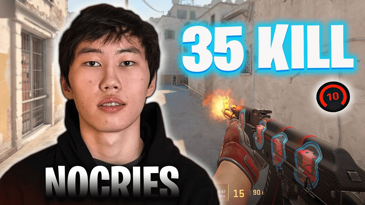 NOCRIES Destroys Low Elo Faceit NA with 35 Kills! | 3080 ELO (Dust2, Comms)