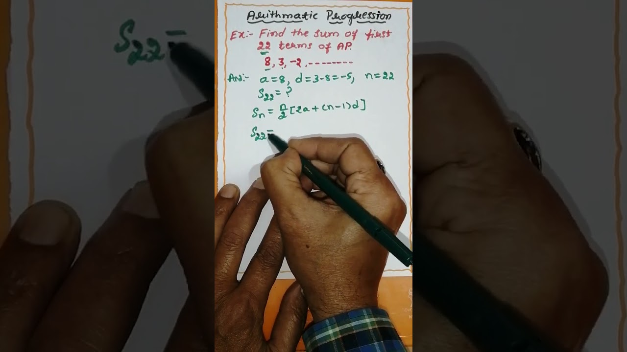 Sum of Arithmetic progression 