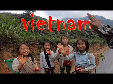 Vietnam Dağlarında Yerli Çocukları Sevindirdim! Muhteşem Güzel Dağlara Yolculuk /128