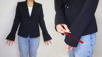 How to easily shorten the sleeve on a jacket with lining
