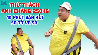 Thử thách chàng ca sĩ có vòng eo to nhất Việt Nam chạy bán sạch vé số trong 10 phút