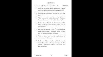 BECC - 110   December 2022 Question Paper