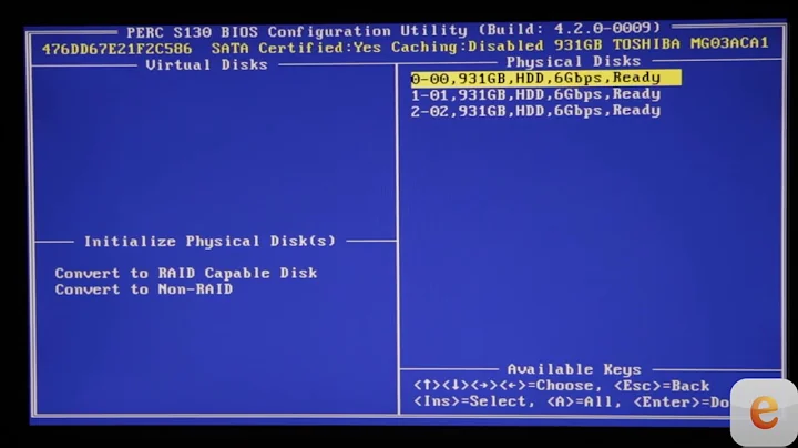 Dell PowerEdge T130 – Product guide and BIOS RAID configuration