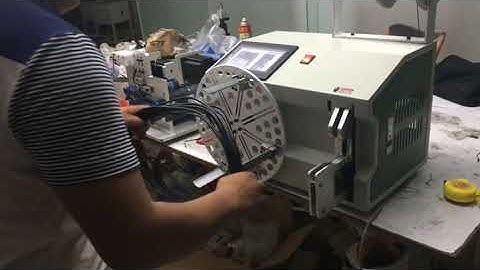 Automatic Cable Coiling and Tying Machine WPM-212C www.cablecutting.net