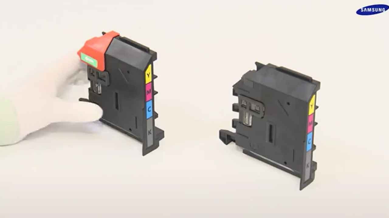 [삼성전자 복합기] CLX330x, SLC46x, C47x, C48x 시리즈 폐토너통 교체 방법입니다. YouTube