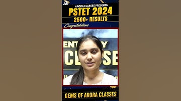 Pstet 2024 Qualified Student | Parul | Gems of Arora Classes