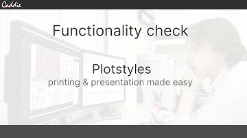 CAD Functionality check: Creating and managing plotstyles for printing drawings in Caddie .dwg