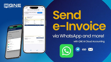 Send E-Invoices via WhatsApp with QNE AI Cloud Accounting!