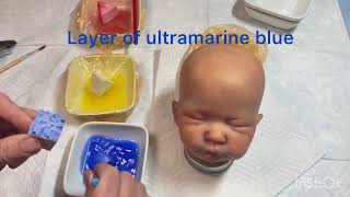 Primary layer method on a reborn baby