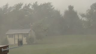 Thunderstorm Downburst in LaGrange NY - July 31 2017