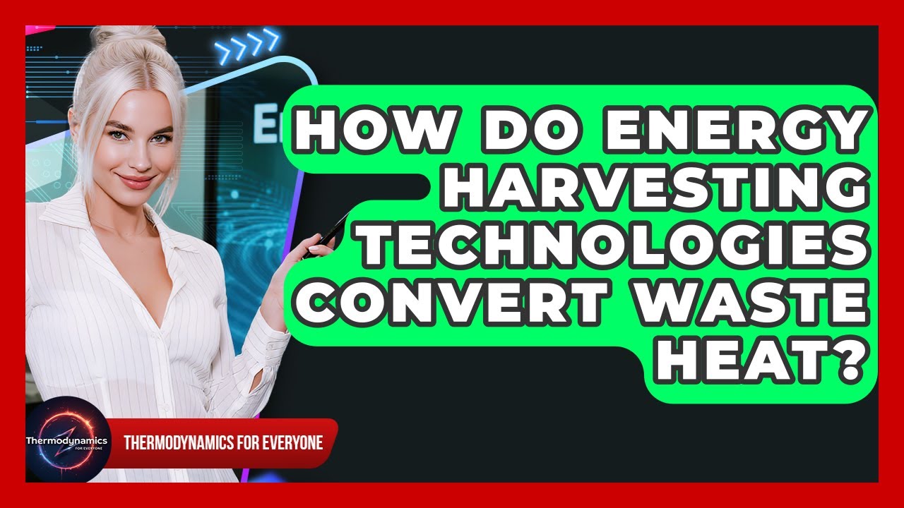 How Do Energy Harvesting Technologies Convert Waste Heat? - Thermodynamics For Everyone
