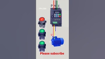 Three wire controlling of variable frequency drive VFD#youtubeshorts #shorts #ytshorts