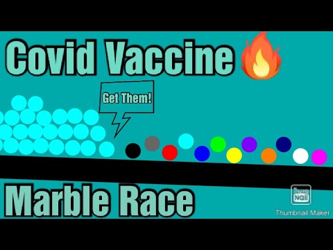 Escape the Covid Vaccine - Marble Race | Major League Marble Race (MLMR) In Algodoo