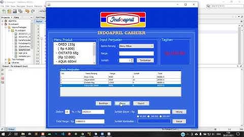 UAS - Membuat sistem kasir toko retail (swalayan) !!