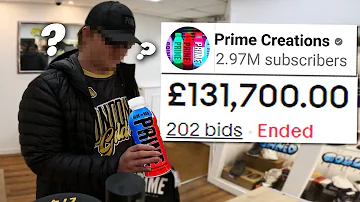 FAMOUS YouTuber Brings In £130,000 Bottle Of PRIME! (Full Negotiation!)