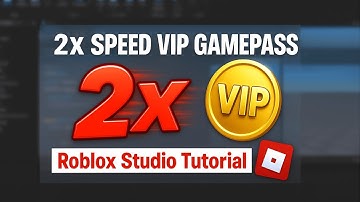 How to Make a 2x Speed for VIP Gamepass in Roblox Studio 2025 (Fast & Easy Guide)
