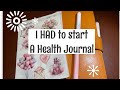 Health diagnosis made me need to start my first health journal  paper tess designs