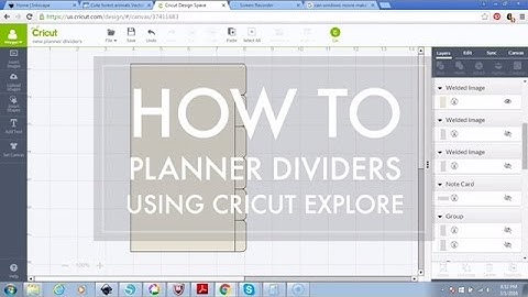 How to Make Personal Size Planner Dividers with Cricut Explore
