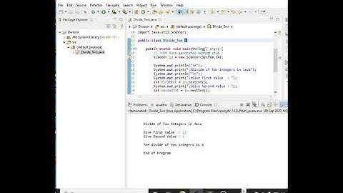 Division of Two Numbers in Java