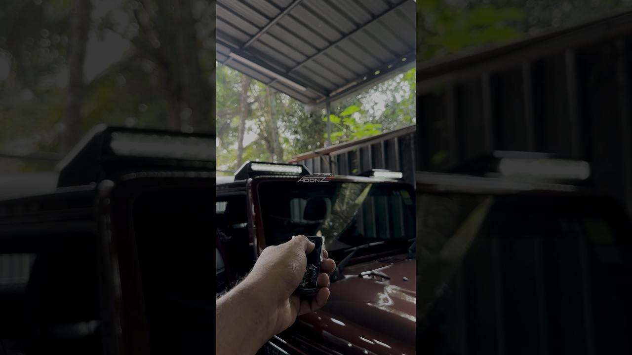 G Wagon Inspired LED Roof Light Installation On Mahindra Thar 