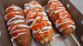 Cobain Jajanan Hits Korea Yang Halal Corndog Mozarella Socruncheese  Indonesia Street Food