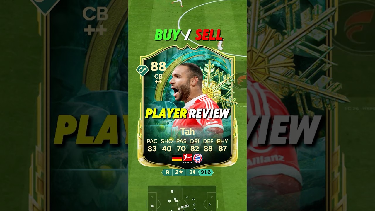 🇩🇪 88 TAH Review in FC26 - BEST VALUE CB 🧱 #fc26 #eafc26 #winterwildcards #tah #review #fifa #fut