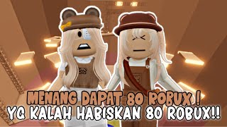 MENANG DAPAT 80 ROBUX SEDANGKAN YG KALAH HABISKAN 80 ROBUX !! 😲 TOWER OF MISERY!✨ | ROBLOX 🇮🇩|