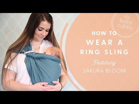 sakura bloom ring sling newborn