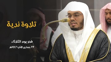 تلاوة نديّة لفواتح سورة الحجر للشيخ د. ⁧ياسر الدوسري⁩ | فجر الثلاثاء 23-6-1446هـ‏ ⁧