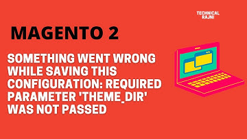 Something went wrong while saving this configuration: Required parameter 