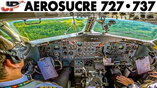 AeroSucre Boeing 727 & 737 Cockpit to Colombian Jungle Airports🇨🇴 by Just Planes 292,210 views 6 months ago 30 minutes