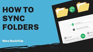 How to Sync Folders | Nero BackItUp Tutorial