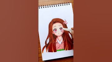 Drawing Nezuko ✨😻 #shorts #anime #nezuko
