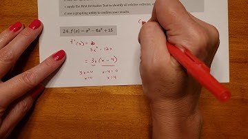 Calculus Lesson 18: 3.3 Increasing and Decreasing Functions and the First Derivative Test