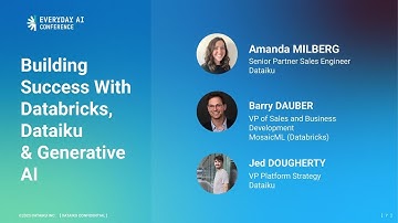 Building Success With Generative AI, Dataiku, & Databricks